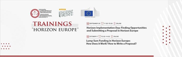"Horizon Europe" Training About Submitting a Proposal and Lump Sum Funding